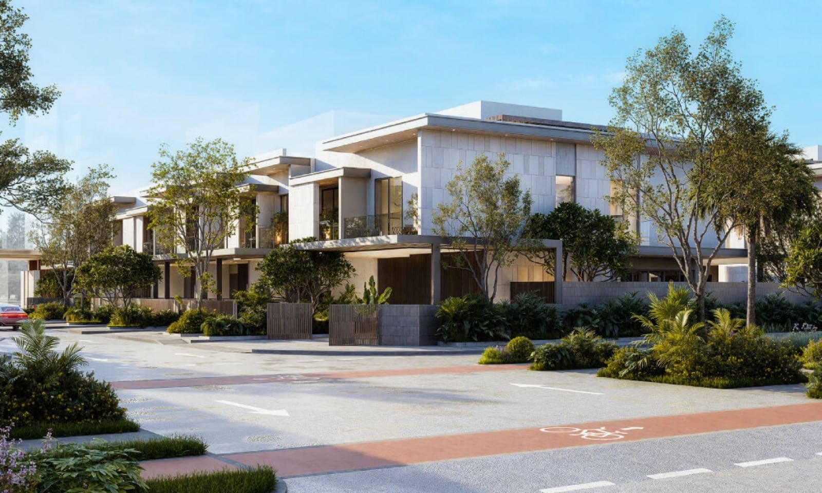 Pinewood Village in Jumeirah Golf Estates — developer rendering 1